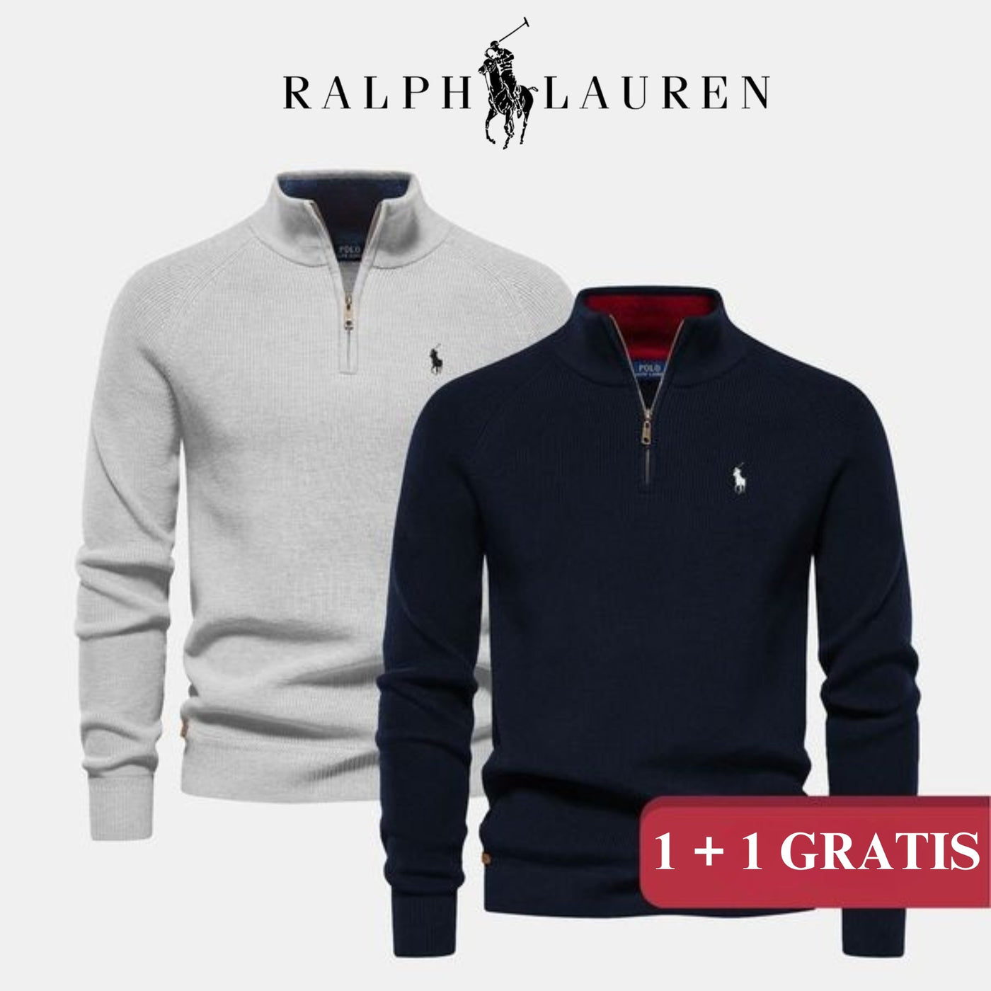 RL Half-Zip Trui || 1+1 (TOTALE LIQUIDATIE)