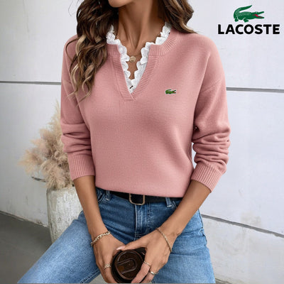 V-Hals Gebreide Kanttrui || UITVERKOOP