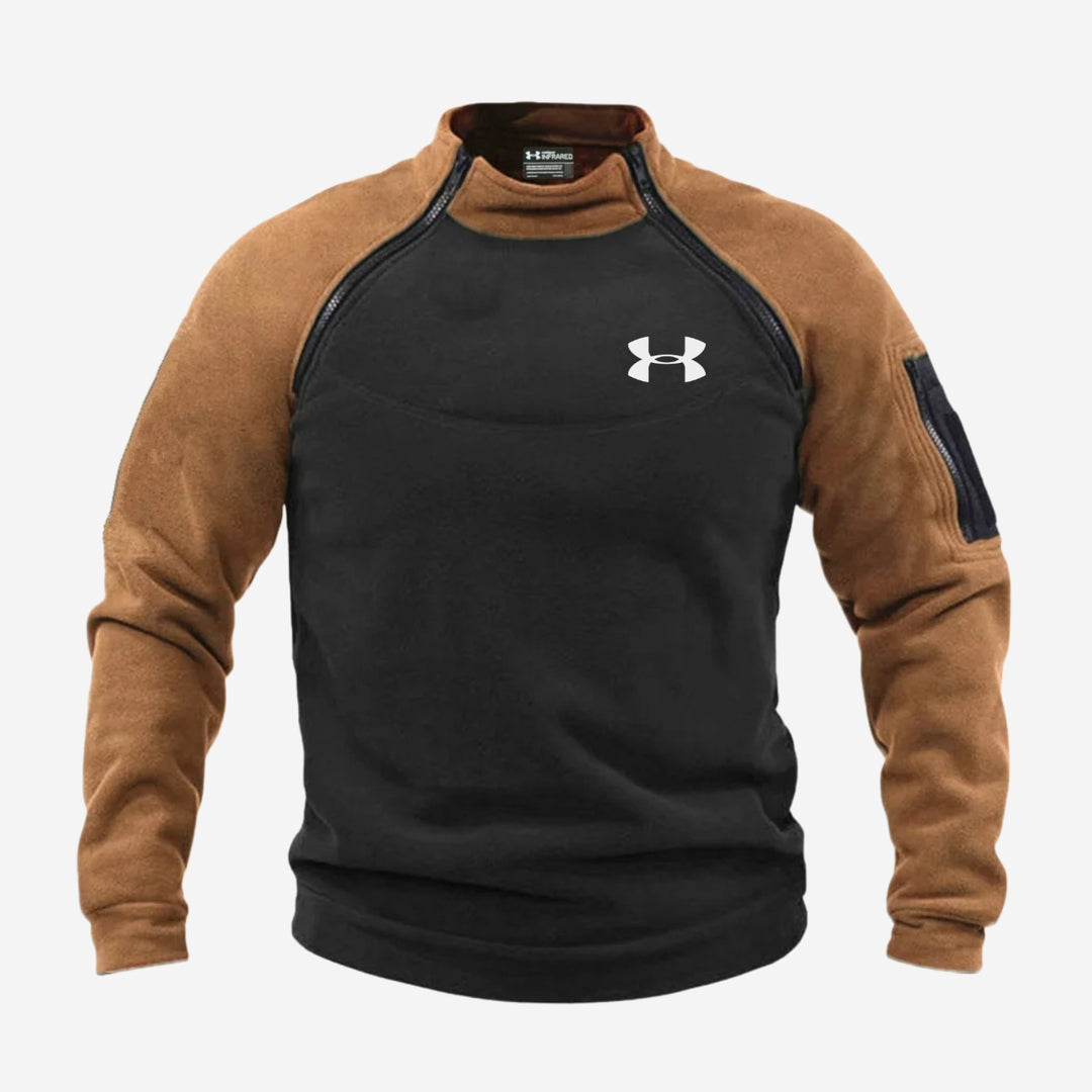 Colorblock Fleece Trui - UITVERKOOP