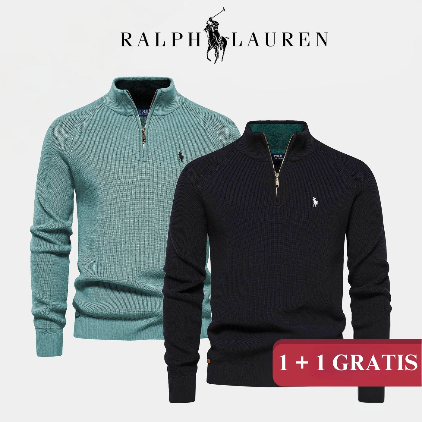 RL Half-Zip Trui || 1+1 (TOTALE LIQUIDATIE)