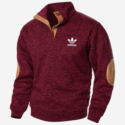 Sweatshirt met Halve Knopen - UITVERKOOP