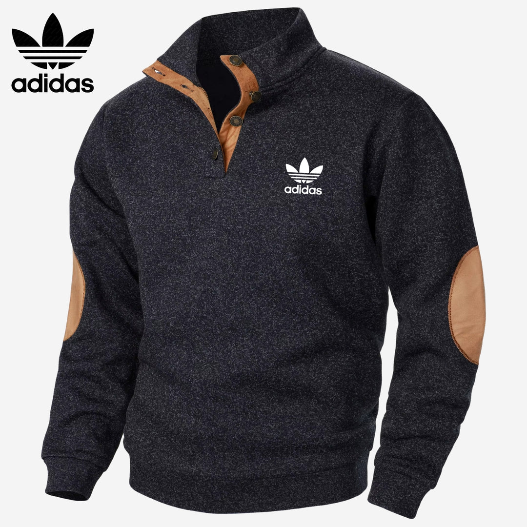 Sweatshirt met Halve Knopen || UITVERKOOP