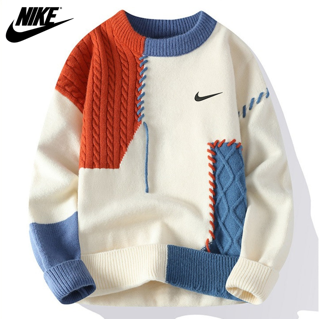 Casual patchwork trui | OPRUIMINGSPRIJS