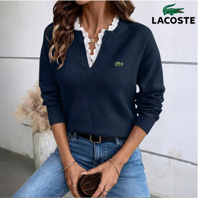 V-Hals Gebreide Kanttrui || UITVERKOOP