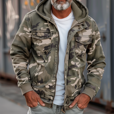 Sam | Jacket met camouflagepatroon
