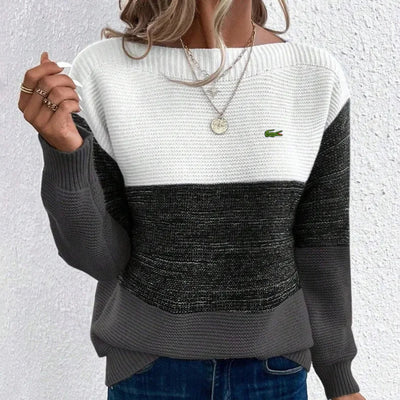 Tricolor Knit Sweater - COLLECTION CLEARANCE