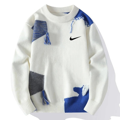 Gebreide Patchwork Trui - NIEUWE COLLECTIE