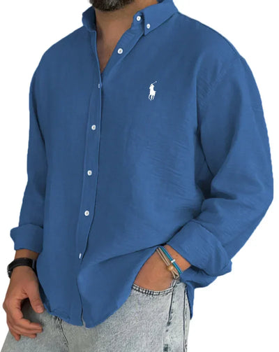 ᏒᎪᏞᏢᎻ ᏞᎪՍᏒЕΝ - Linnen-katoenen overhemd