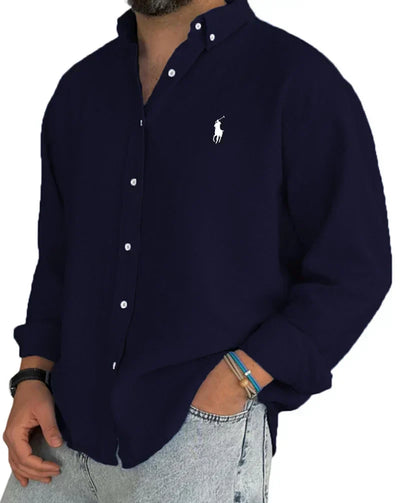 ᏒᎪᏞᏢᎻ ᏞᎪՍᏒЕΝ - Linnen-katoenen overhemd