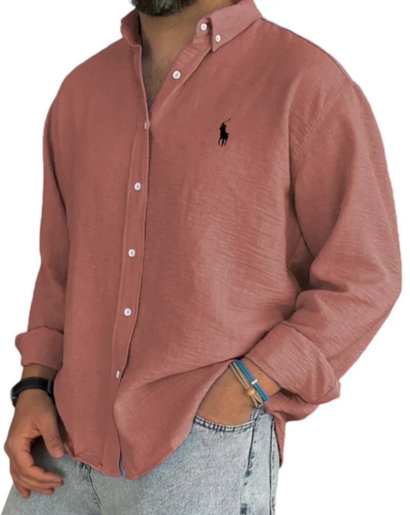 ᏒᎪᏞᏢᎻ ᏞᎪՍᏒЕΝ - Linnen-katoenen overhemd