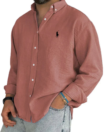 ᏒᎪᏞᏢᎻ ᏞᎪՍᏒЕΝ - Linnen-katoenen overhemd