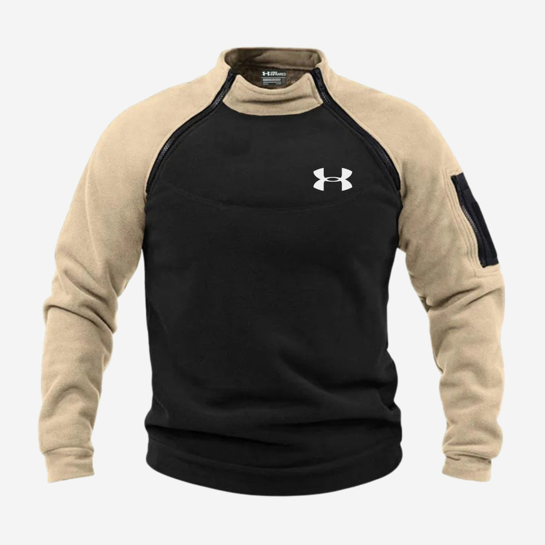 Colorblock Fleece Trui - UITVERKOOP