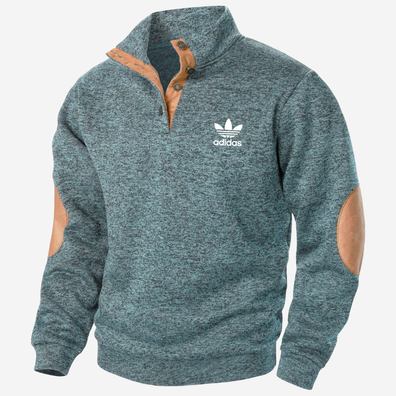 Sweatshirt met Halve Knopen - UITVERKOOP
