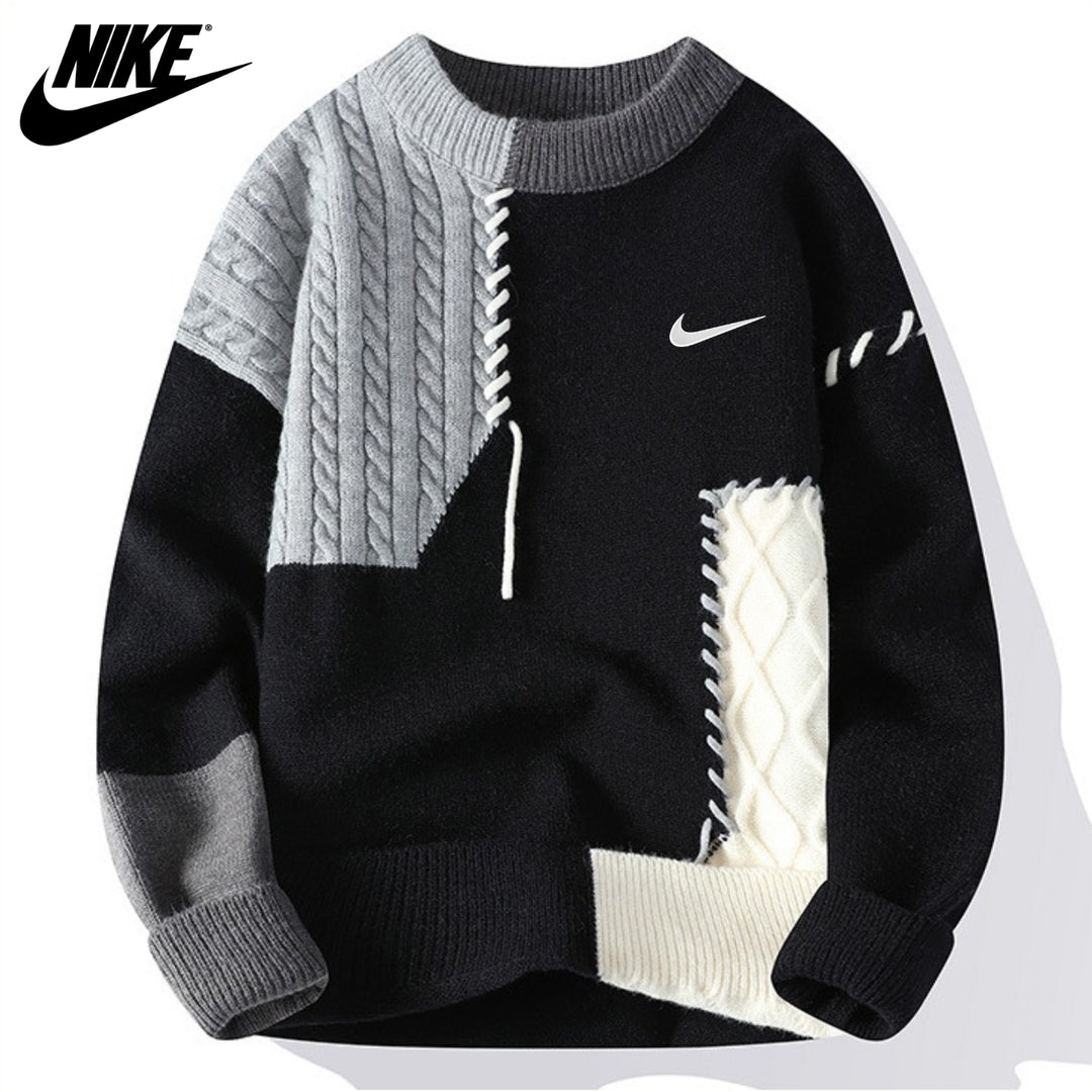 Casual patchwork trui | OPRUIMINGSPRIJS