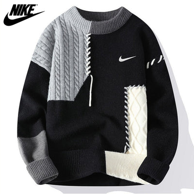 Casual patchwork trui | OPRUIMINGSPRIJS