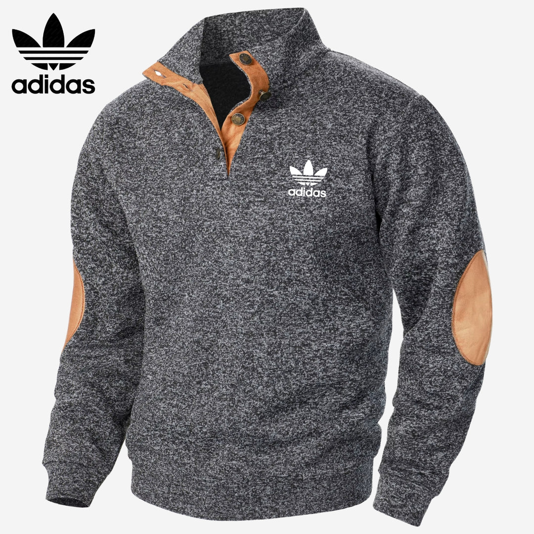 Sweatshirt met Halve Knopen || UITVERKOOP