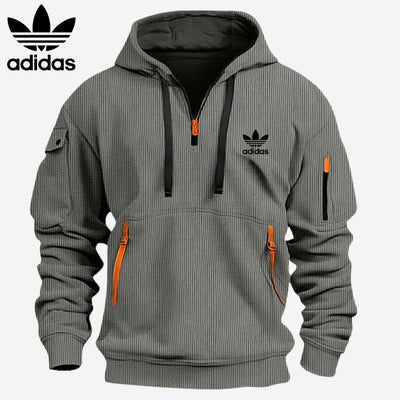 Technische Hoodie Met Rits || Magazijnopruiming