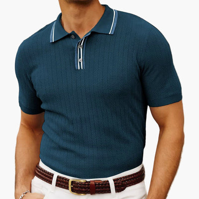 Amalfi Gebreide Poloshirt