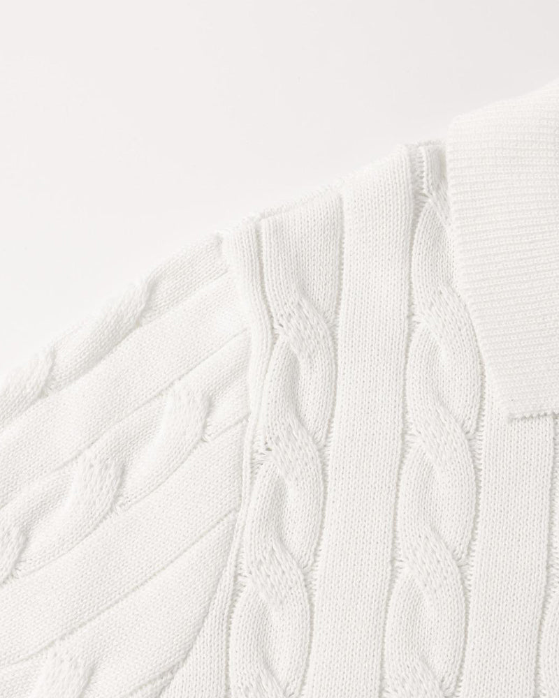 Florance Gebreide Poloshirt