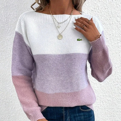 Tricolor Knit Sweater - COLLECTION CLEARANCE