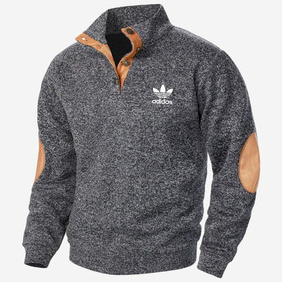 Sweatshirt met Halve Knopen - UITVERKOOP