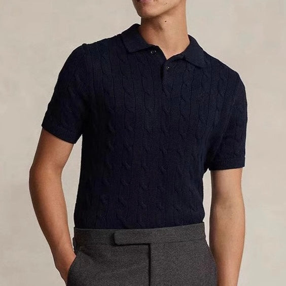 Florance Gebreide Poloshirt