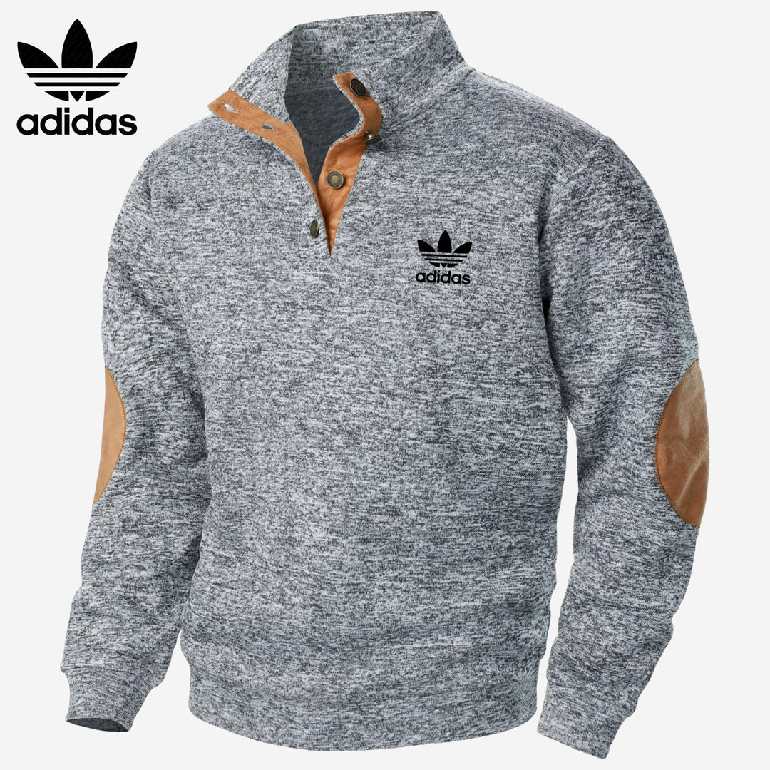 Sweatshirt met Halve Knopen || UITVERKOOP