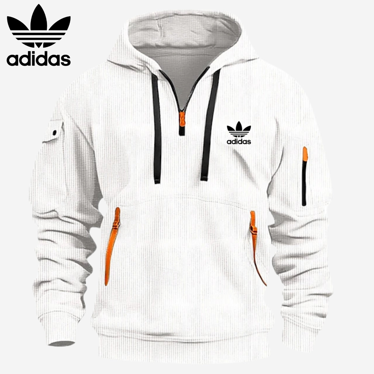 Technische Hoodie Met Rits || Magazijnopruiming