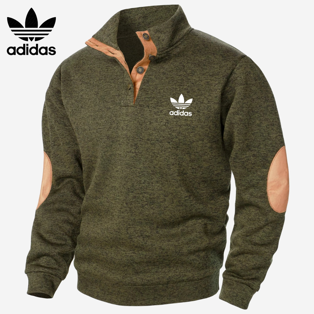 Sweatshirt met Halve Knopen || UITVERKOOP
