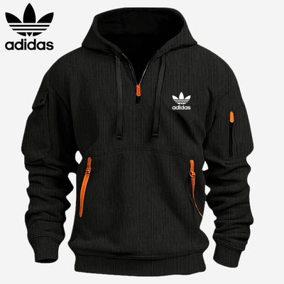 Technische Hoodie Met Rits || Magazijnopruiming