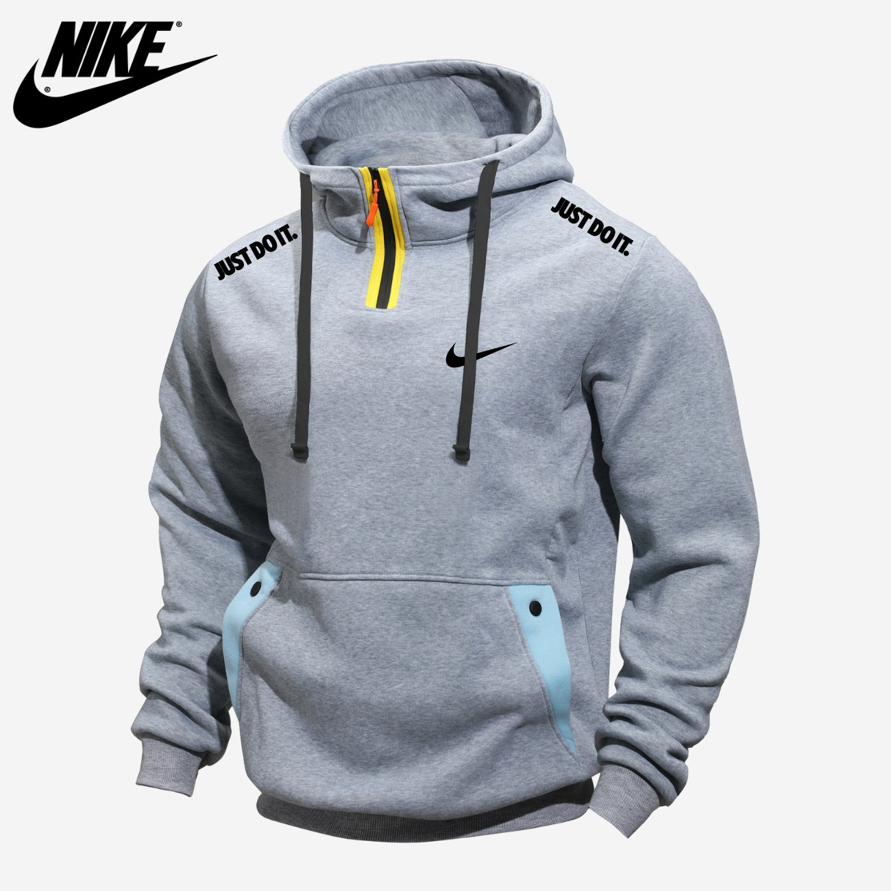 Casual Half-Zip Hoodie || OPRUIMINGSVERKOOP