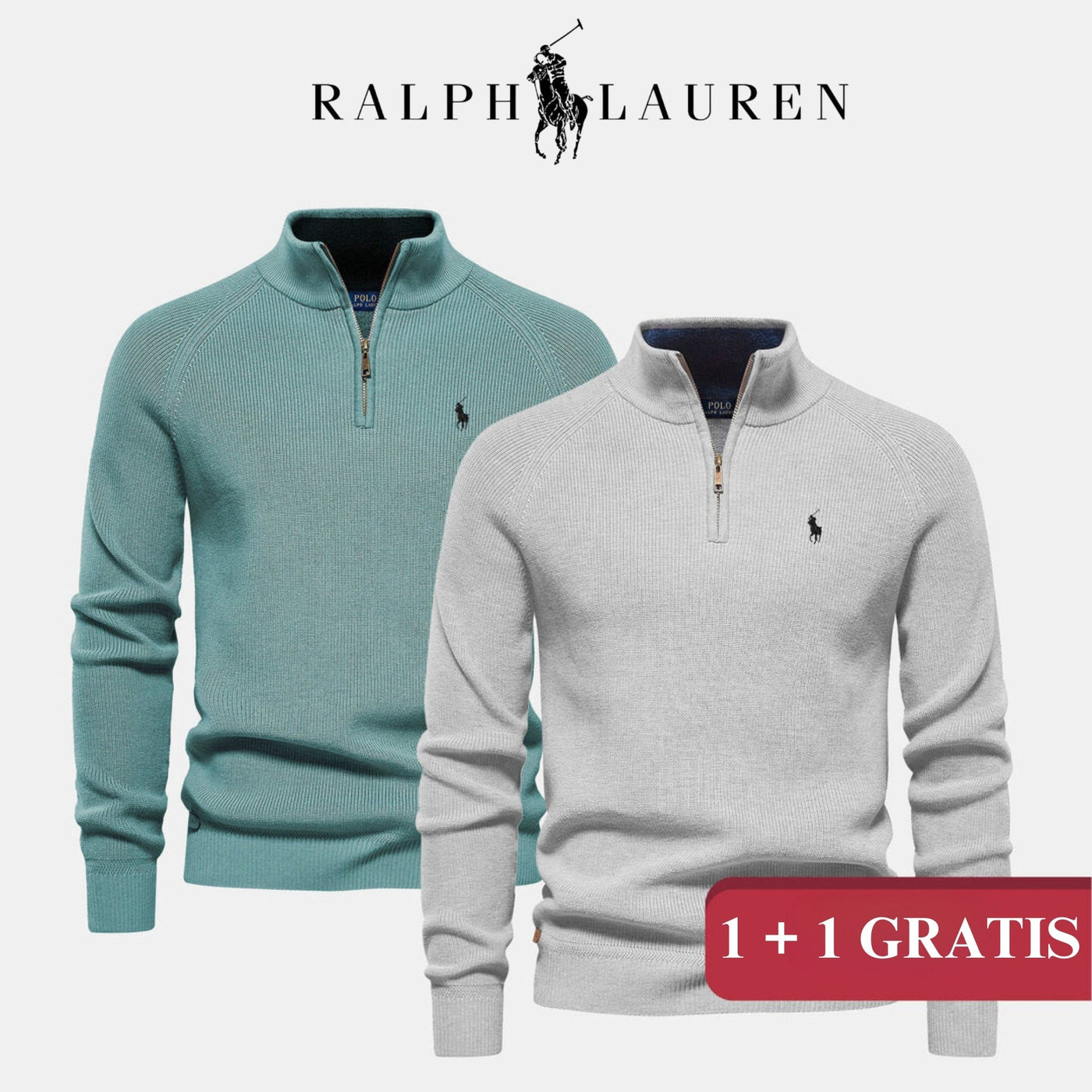 RL Half-Zip Trui || 1+1 (TOTALE LIQUIDATIE)