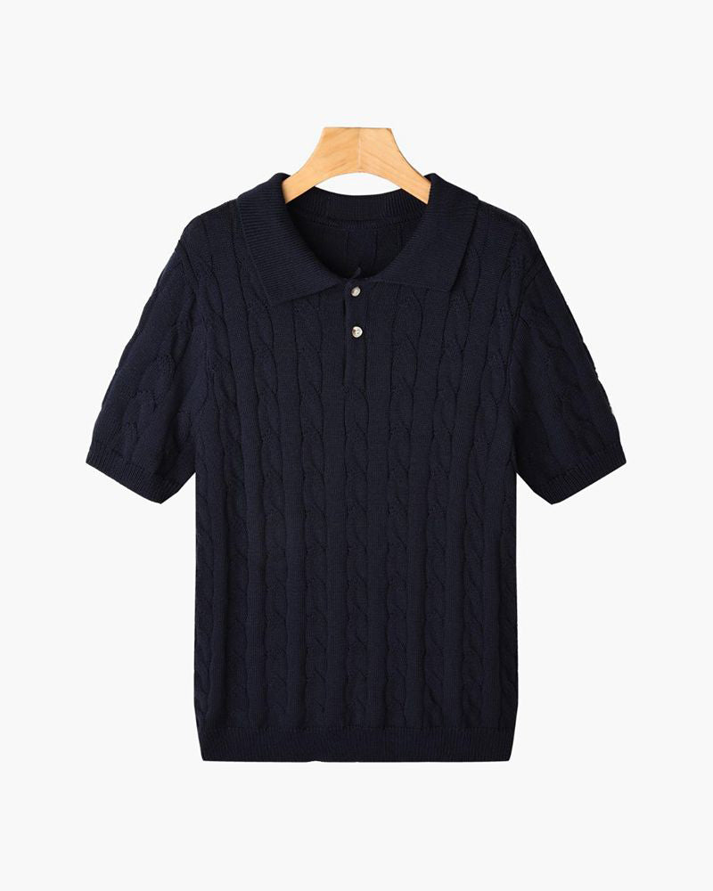 Florance Gebreide Poloshirt