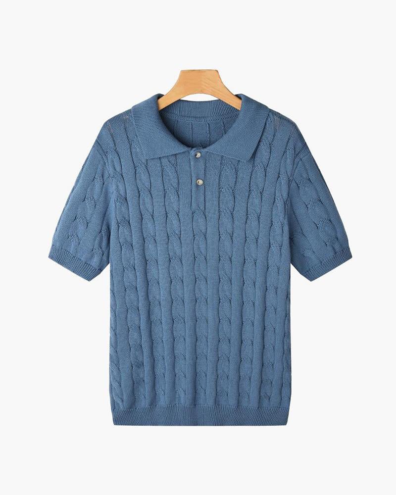 Florance Gebreide Poloshirt
