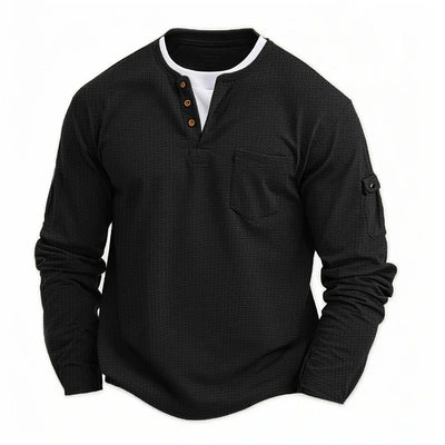 Luxe Heren V-hals Sweatshirt