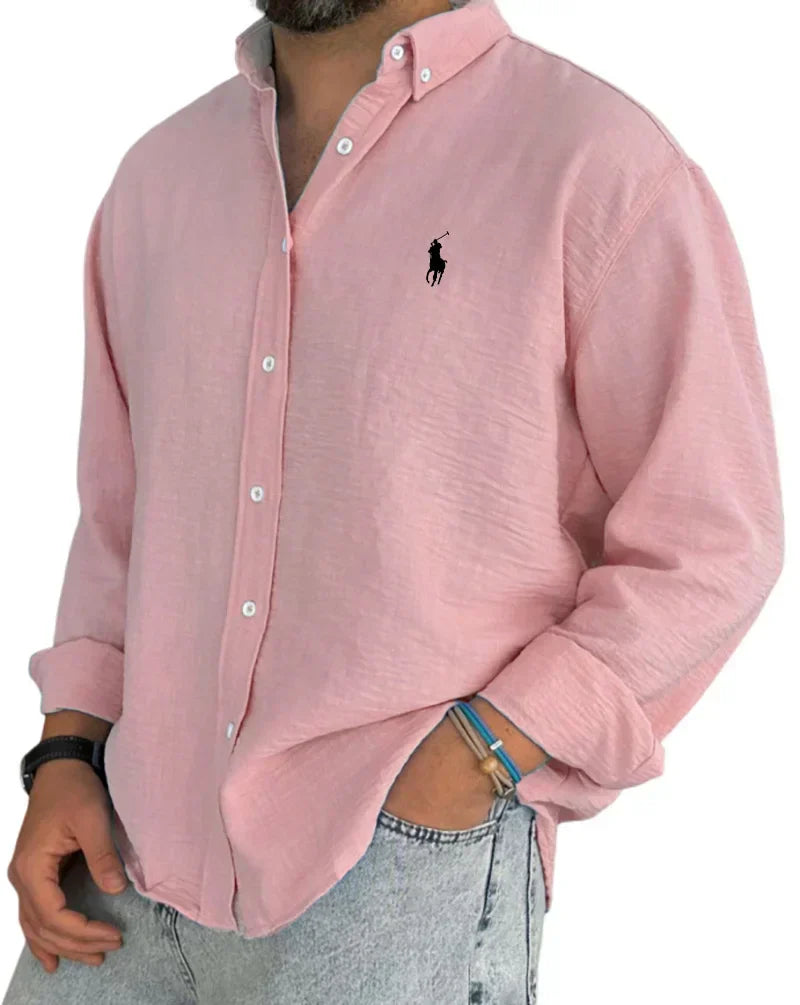 ᏒᎪᏞᏢᎻ ᏞᎪՍᏒЕΝ - Linnen-katoenen overhemd