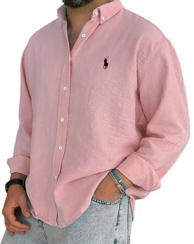 ᏒᎪᏞᏢᎻ ᏞᎪՍᏒЕΝ - Linnen-katoenen overhemd